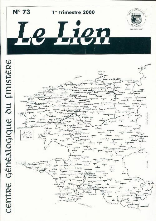 Livrenpoche : Le lien du centre généalogique Finistère n°73 - Collectif - Livre