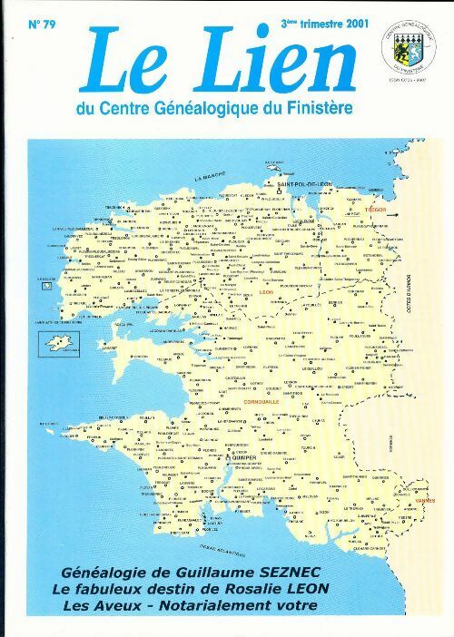 Livrenpoche : Le lien du centre généalogique Finistère n°79 - Collectif - Livre