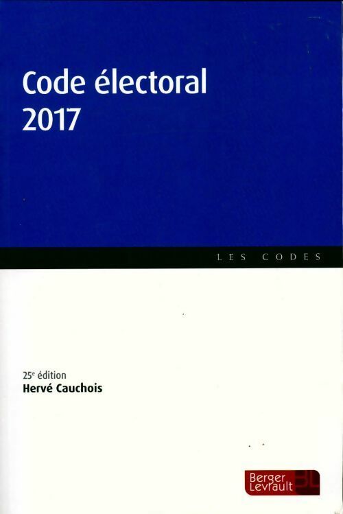 Livrenpoche : Code électoral 2017 - Cauchois Herve - Livre