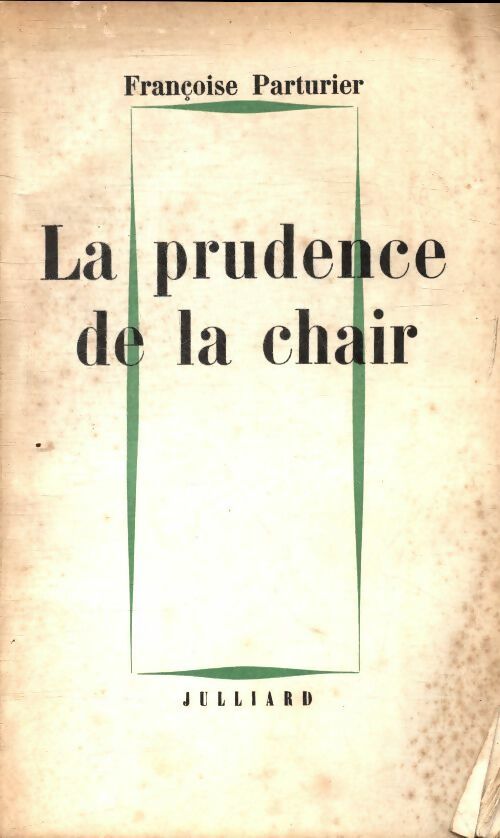 Livrenpoche : La prudence de la chair - Françoise Parturier - Livre
