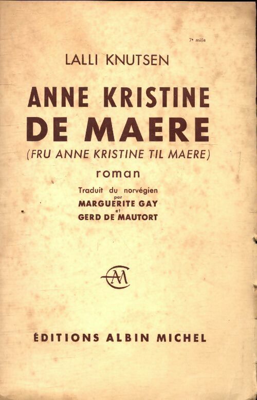 Livrenpoche : Anne Kristine de Maere - Lalli Knutsen - Livre