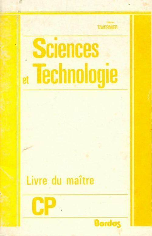 Livrenpoche : Sciences et technologie.Livre du maître CP - Tavernier R - Livre