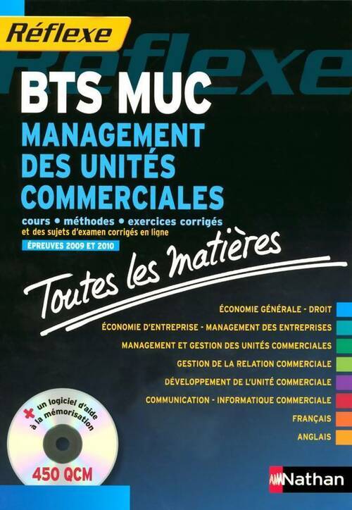 Management des unités commerciales BTS muc. Toutes les matières - Pascal Besson -  Réflexe - Livre