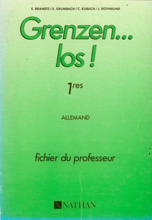 Livrenpoche : Allemand 1ères. Fichier du professeur - Brandts - Livre