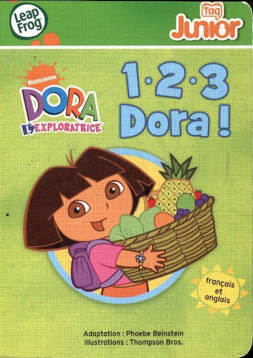 1.2.3 Dora français / Anglais - Phoebe Beinstein -  Tag junior - Livre