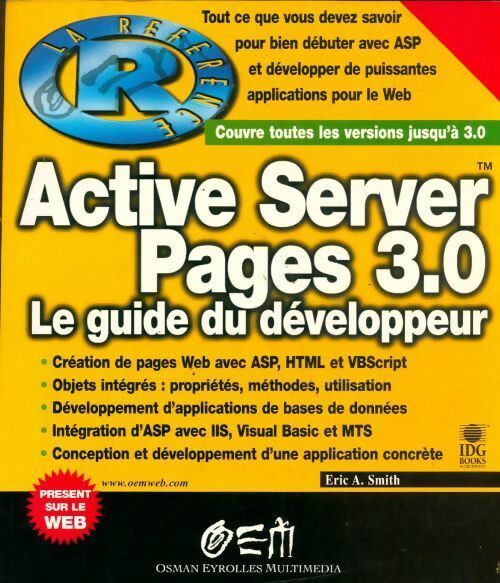 Livrenpoche : Active Server pages 3.0. Le guide du développeur - Eric A. Smith - Livre