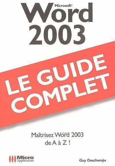 Livrenpoche : Word 2003 - Guy Deschamps - Livre