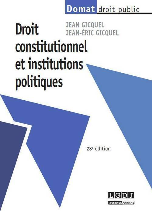 Livrenpoche : Droit constitutionnel et institutions politiques - Jean Gicquel - Livre