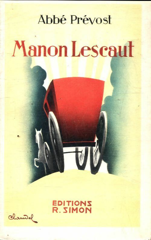 Manon Lescaut - Abbé Prévost -  R. Simon poches divers - Livre