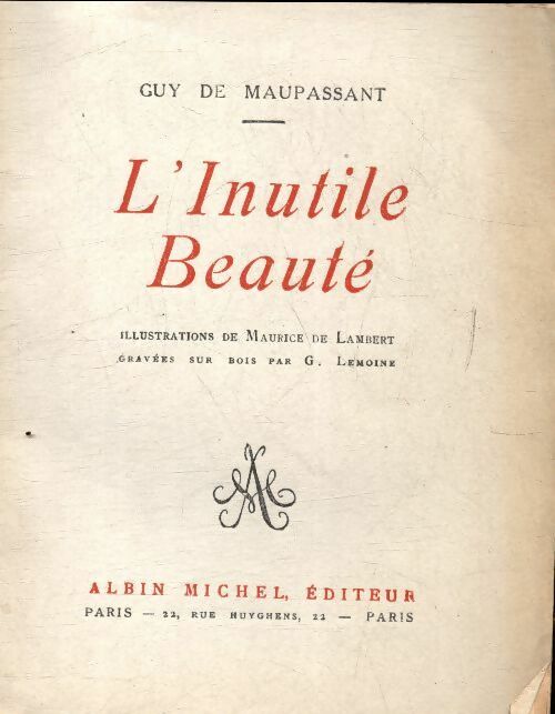 Livrenpoche : L'inutile beauté - Guy De Maupassant - Livre