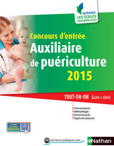 Livrenpoche : Concours d'entrée auxiliaire de puériculture 2015 - Christophe Ragot - Livre