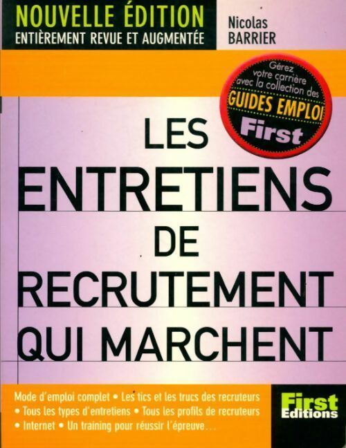 Livrenpoche : Les entretiens de recrutement qui marchent - Nicolas Barrier - Livre