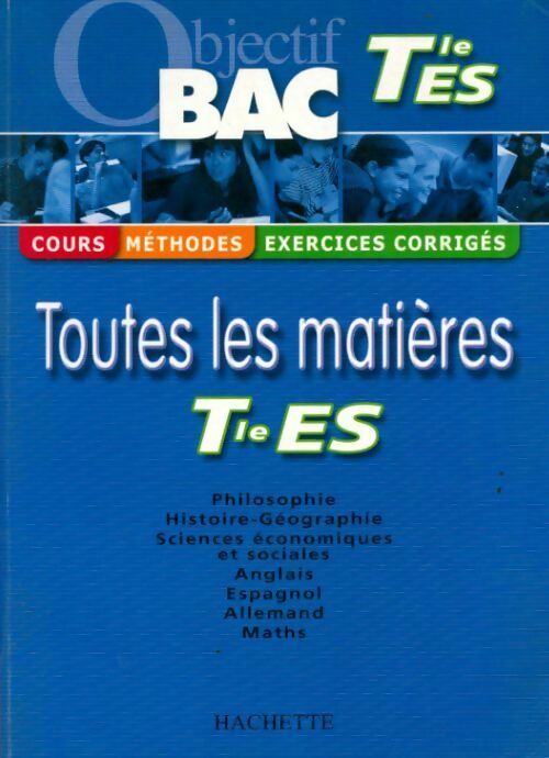Livrenpoche : Toutes les matières Terminale ES - alexandre Blin - Livre