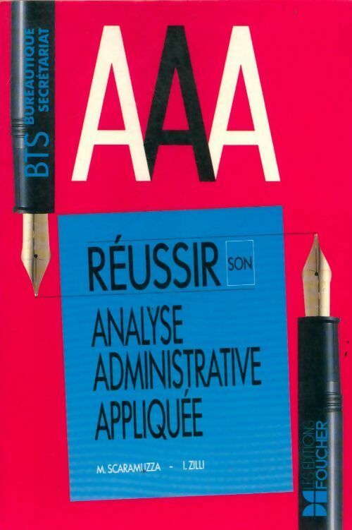 Livrenpoche : Réussir son analyse administrative appliquée avec corrigés : BTS bureautique secrétariat - M. Scaramuzza - Livre