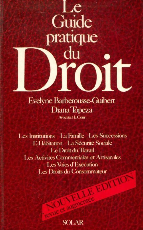 Livrenpoche : Le guide pratique du droit - Evelyne Barberousse - Livre