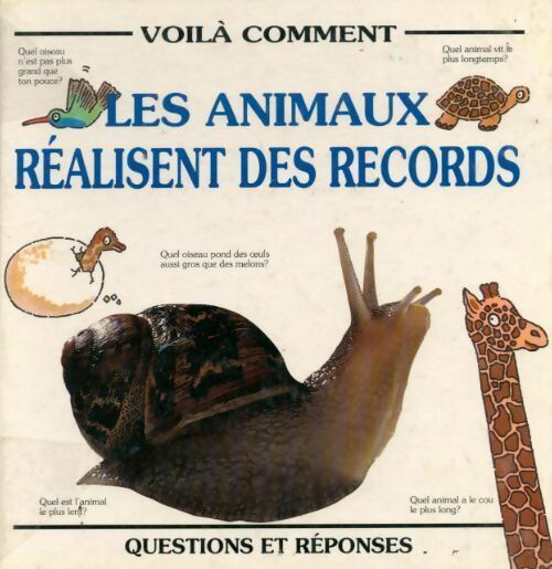 Livrenpoche : Les animaux réalisent des records - Anita Ganeri - Livre