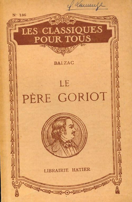 Livrenpoche : Le père Goriot (extraits) - Honoré De Balzac - Livre