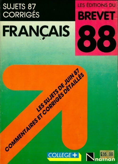 Livrenpoche : Français brevet 88 - Michel Pougeoise - Livre