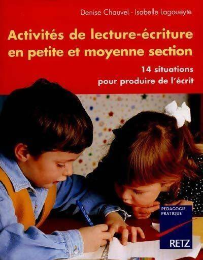 Livrenpoche : Activités de lecture et d'écriture en petite section - D Chauvel - Livre
