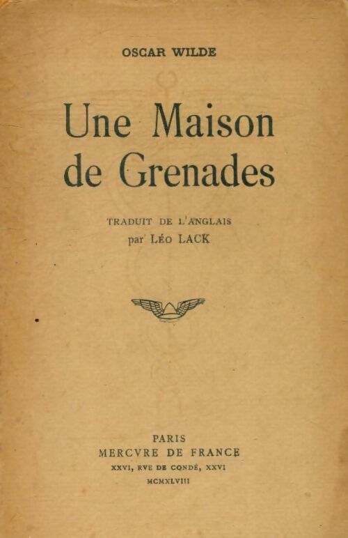 Livrenpoche : Une maison de grenades - Oscar Wilde - Livre