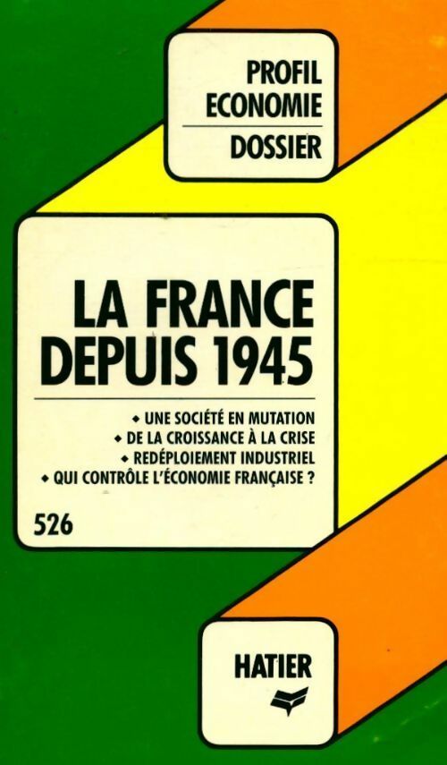 La France depuis 1945 - Marie-Christine Ferrandon -  Profil - Livre