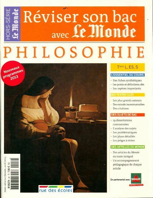 Livrenpoche : Réviser son bac avec le Monde : Philosophie - Collectif - Livre