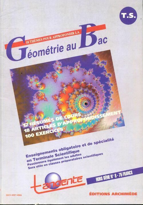 Livrenpoche : Géométrie au BAC - Collectif - Livre
