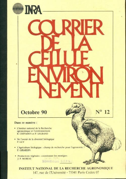 Livrenpoche : Le courrier de l'environnement de l'INRA n°12 - Collectif - Livre