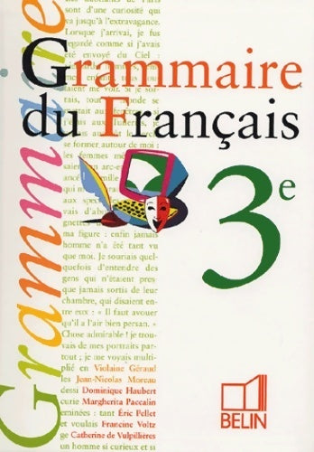 Livrenpoche : Grammaire du français 3e - Dominique Haubert - Livre