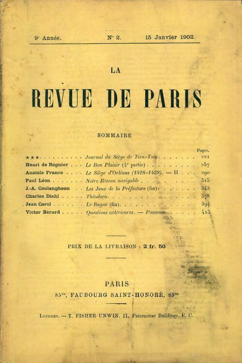 Livrenpoche : La revue de Paris 1902 n°2 - Collectif - Livre