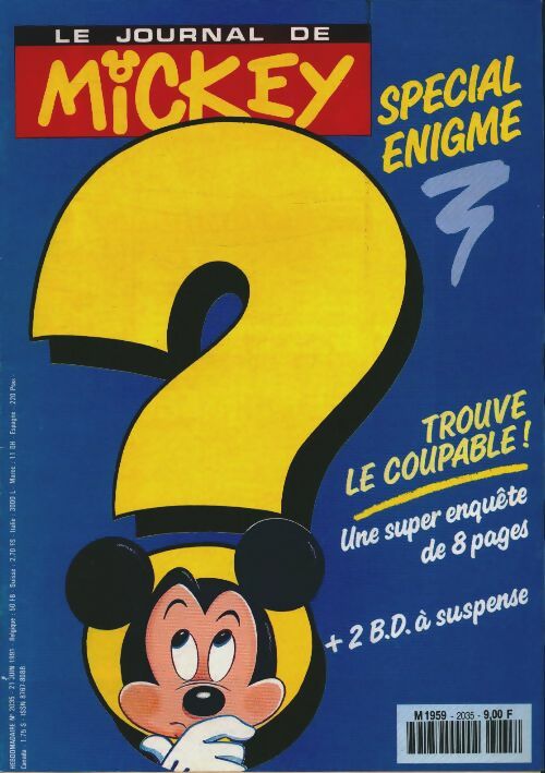 Livrenpoche : Le journal de Mickey n°2035 : Spécial énigme - Collectif - Livre