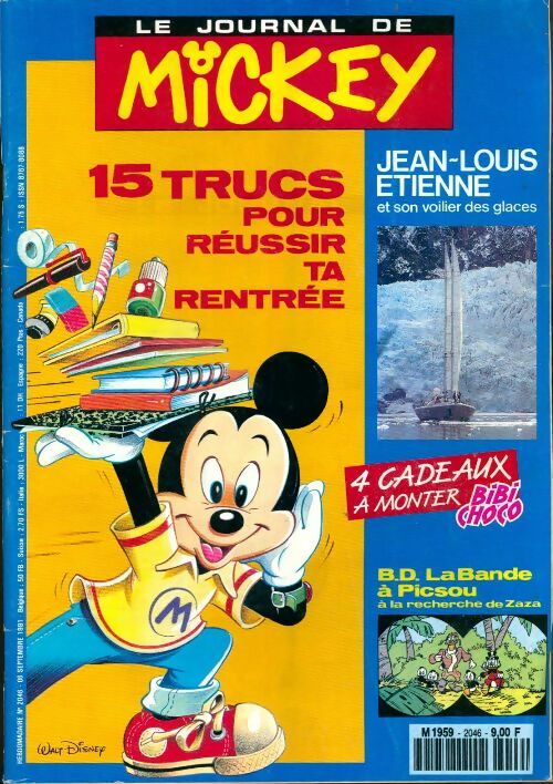 Livrenpoche : Le journal de Mickey n°2046 : 15 trucs pour réussir ta rentrée - Collectif - Livre