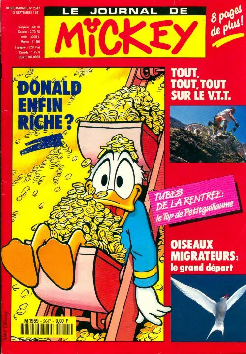 Livrenpoche : Le journal de Mickey n°2047 : Donald, enfin riche ? - Collectif - Livre