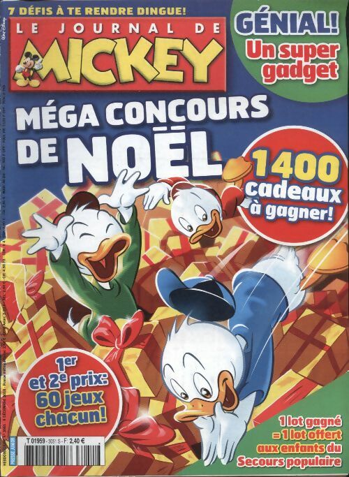 Livrenpoche : Le journal de Mickey n°3051 : Méga concours de Noël - Collectif - Livre