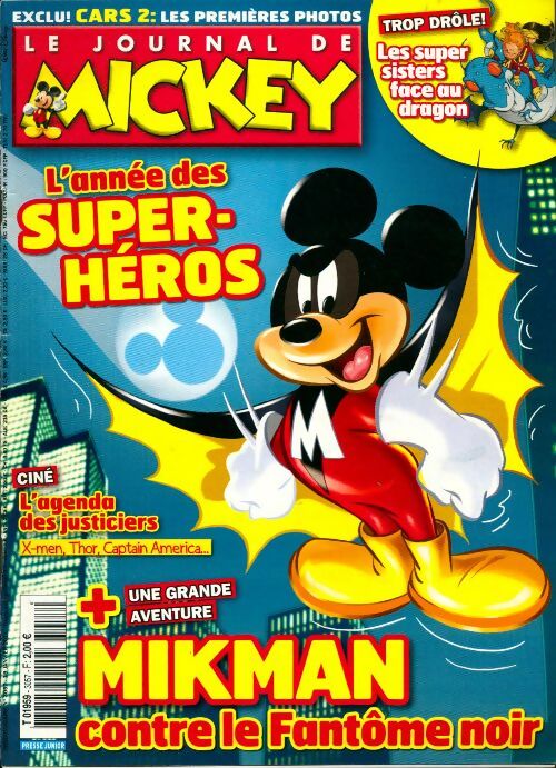 Livrenpoche : Le journal de Mickey n°3057 : L'année des super-héros - Collectif - Livre