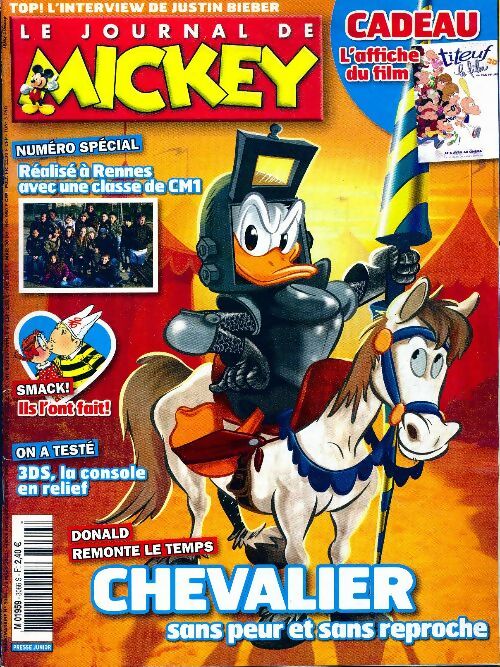 Livrenpoche : Le journal de Mickey n°3066 : Chevalier sans peur et sans reproche - Collectif - Livre