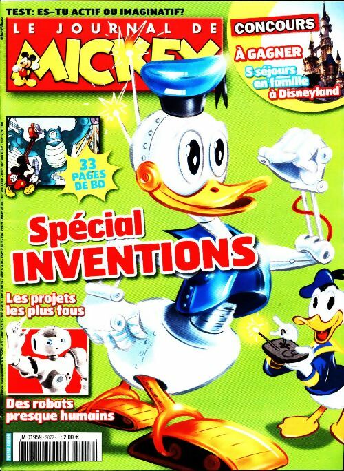 Livrenpoche : Le journal de Mickey n°3072 : Spécial inventions - Collectif - Livre