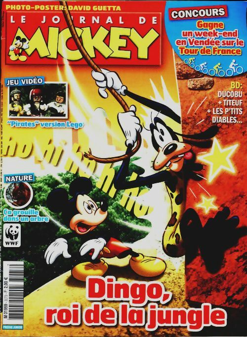 Livrenpoche : Le journal de Mickey n°3073 : Dingo, roi de la jungle - Collectif - Livre