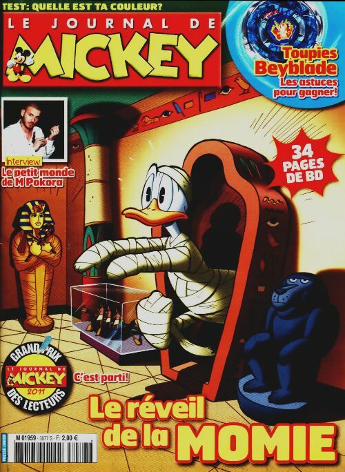 Livrenpoche : Le journal de Mickey n°3077 : Le réveil de la momie - Collectif - Livre