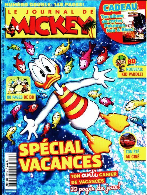 Livrenpoche : Le journal de Mickey n°3079-3080 : Spécial vacances - Collectif - Livre