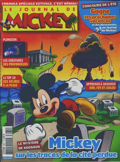 Livrenpoche : Le journal de Mickey n°3081 : Mickey sur les traces de la cité perdue - Collectif - Livre