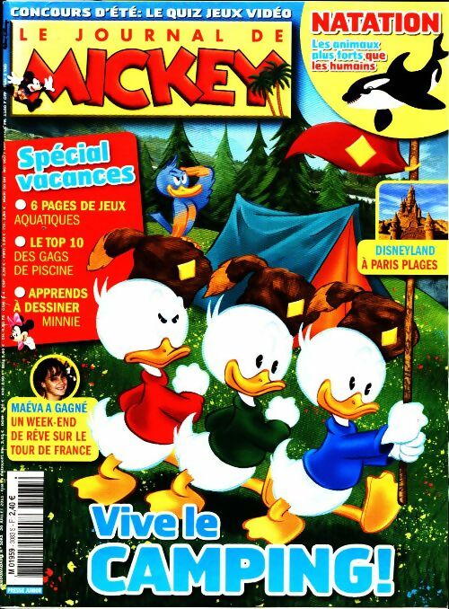Livrenpoche : Le journal de Mickey n°3083 : Vive le camping ! - Collectif - Livre