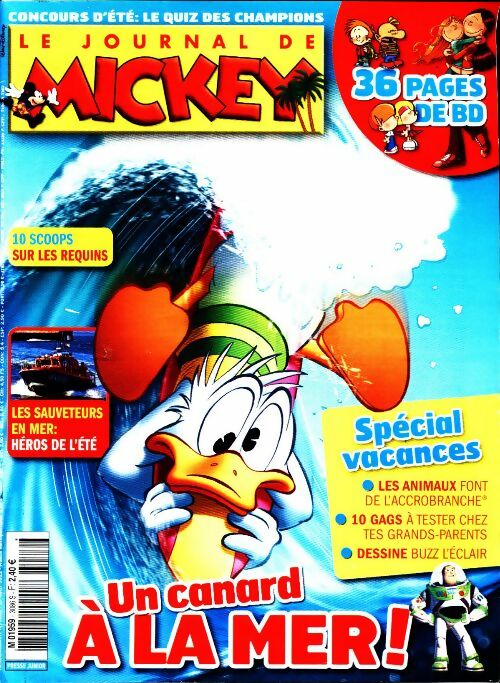 Livrenpoche : Le journal de Mickey n°3086 : Un canard à la mer ! - Collectif - Livre