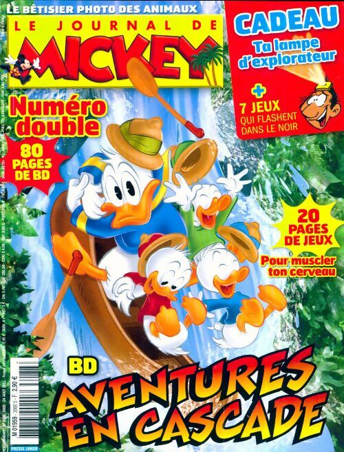 Livrenpoche : Le journal de Mickey n°3088-3089 : Aventures en cascade - Collectif - Livre