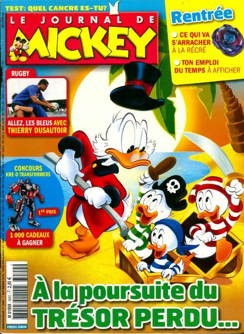 Livrenpoche : Le journal de Mickey n°3090 : A la poursuite du trésor perdu - Collectif - Livre