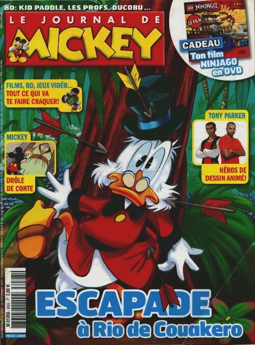 Livrenpoche : Le journal de Mickey n°3093 : Escapade à Rio de Couakero - Collectif - Livre