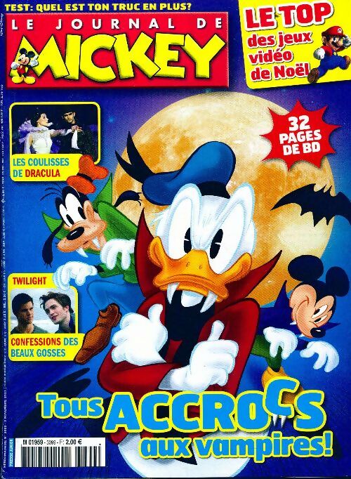 Livrenpoche : Le journal de Mickey n°3099 : Tous accrocs aux vampires ! - Collectif - Livre