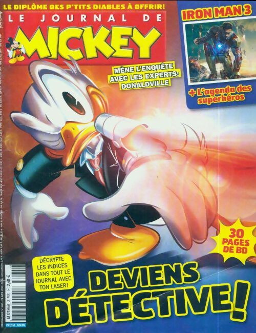 Livrenpoche : Le journal de Mickey n°3175 : Deviens détective ! - Collectif - Livre
