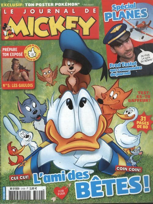Livrenpoche : Le journal de Mickey n°3199 : L'ami des bêtes - Collectif - Livre