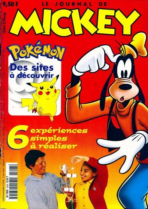 Livrenpoche : Le journal de Mickey n°2498 : 6 expériences simples à réaliser - Collectif - Livre